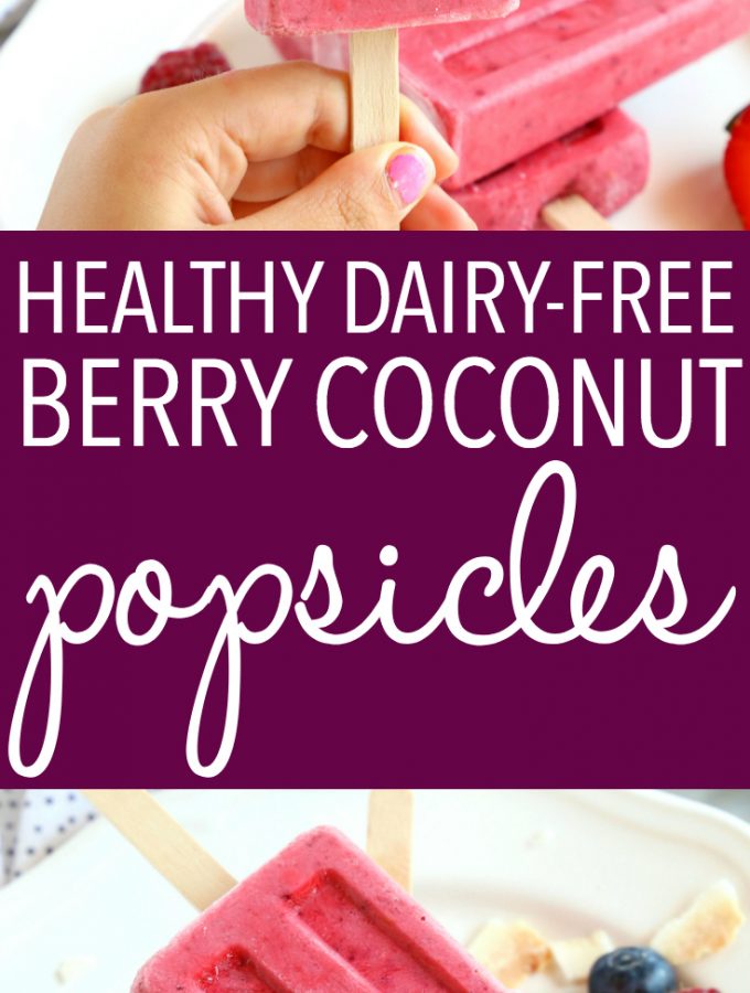 Healthy Berry Coconut Popsicles Dairy Free The Busy Baker