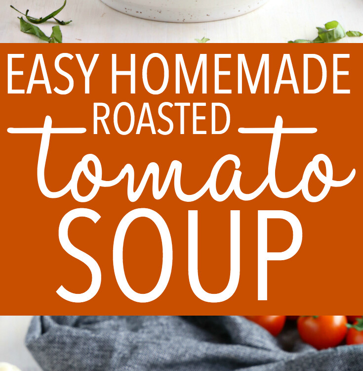 Easy Homemade Roasted Tomato Soup Healthy Vegan Recipe The Busy Baker