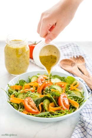 Classic Vinaigrette Salad Dressing Recipe The Busy Baker