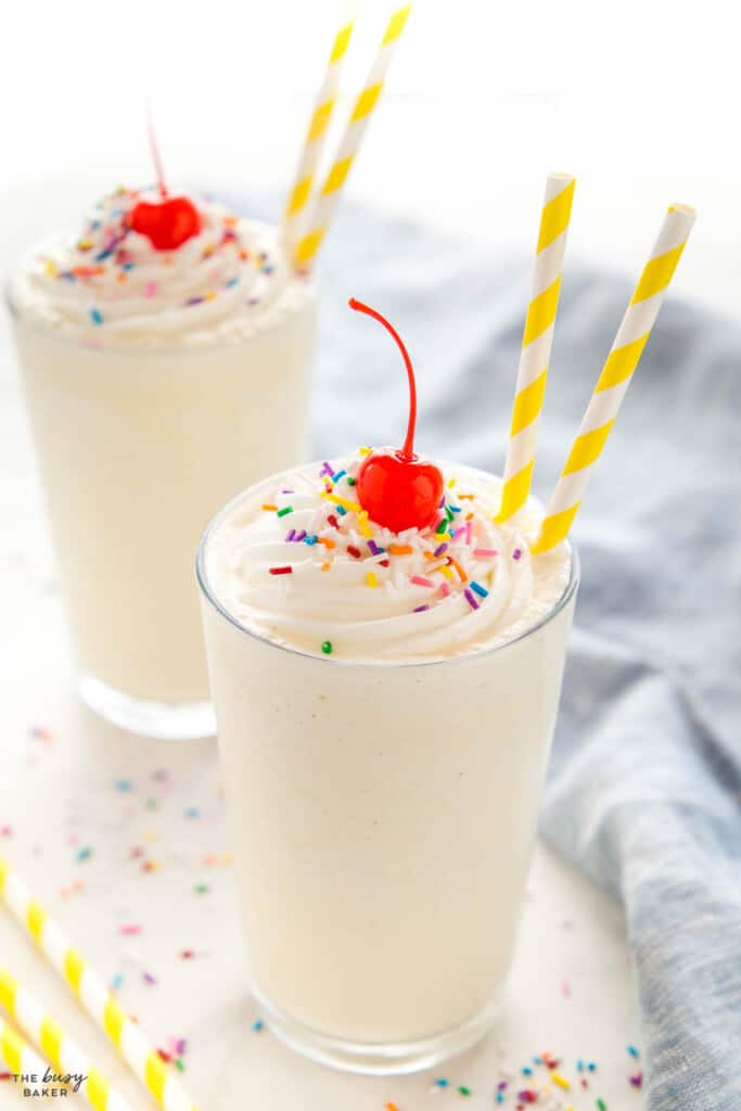 Vanilla Milkshake The Busy Baker