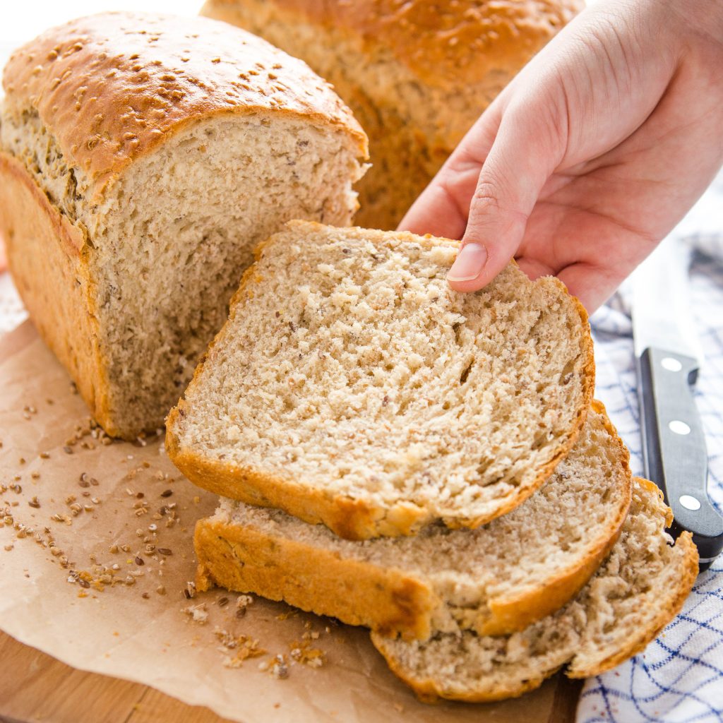 Easy Whole Grain Sandwich Bread - The Busy Baker