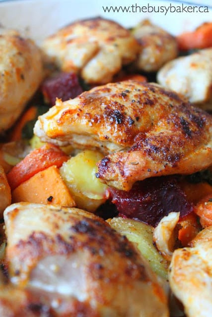 roasted chicken thighs