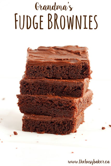 titled image (and shown): Fudge Brownies