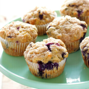 Zucchini Blueberry Muffins - The Busy Baker