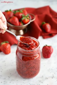 homemade chia seed strawberry jam