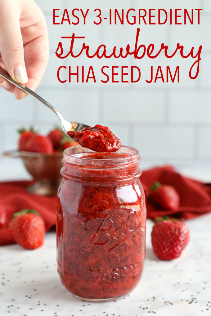 Easy 3-Ingredient Strawberry Chia Seed Jam