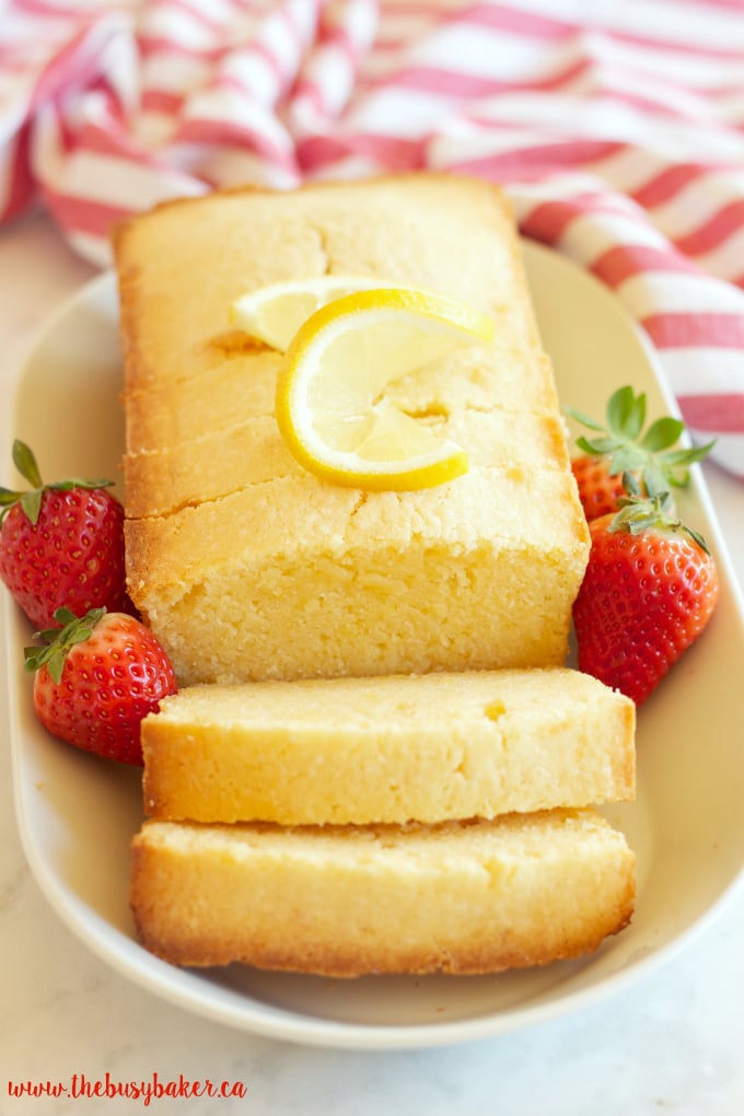 This Perfect Lemon Pound Cake is the ultimate no-fail Spring dessert recipe that's moist and tender and made with fresh lemons! Recipe from thebusybaker.ca!