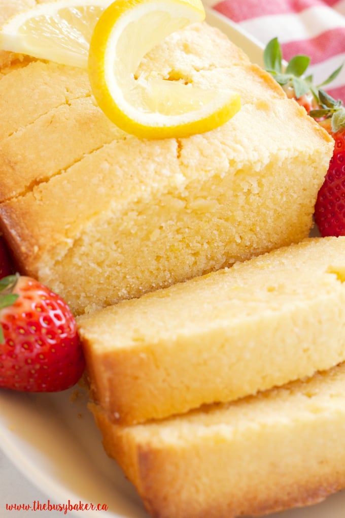 This Perfect Lemon Pound Cake is the ultimate no-fail Spring dessert recipe that's moist and tender and made with fresh lemons! Recipe from thebusybaker.ca!