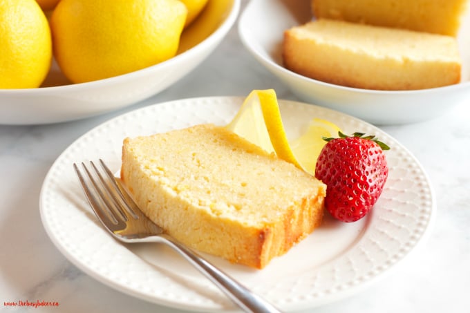 This Perfect Lemon Pound Cake is the ultimate no-fail Spring dessert recipe that's moist and tender and made with fresh lemons! Recipe from thebusybaker.ca!