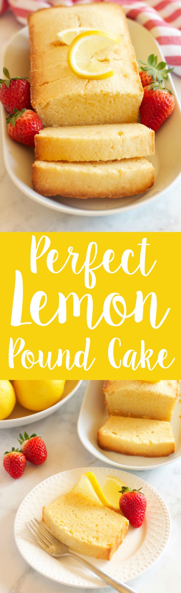 This Perfect Lemon Pound Cake is the ultimate no-fail Spring dessert recipe that's moist and tender and made with fresh lemons! Recipe from thebusybaker.ca! via @busybakerblog