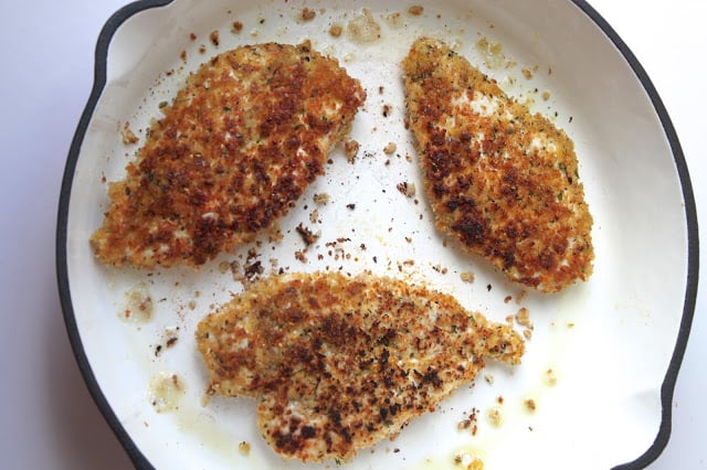 breaded pan fried chicken breasts
