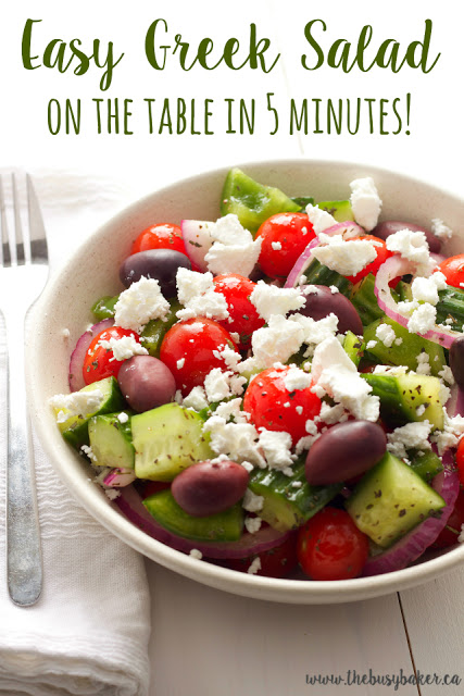 titled image (and shown): Easy Greek Salad Recipe