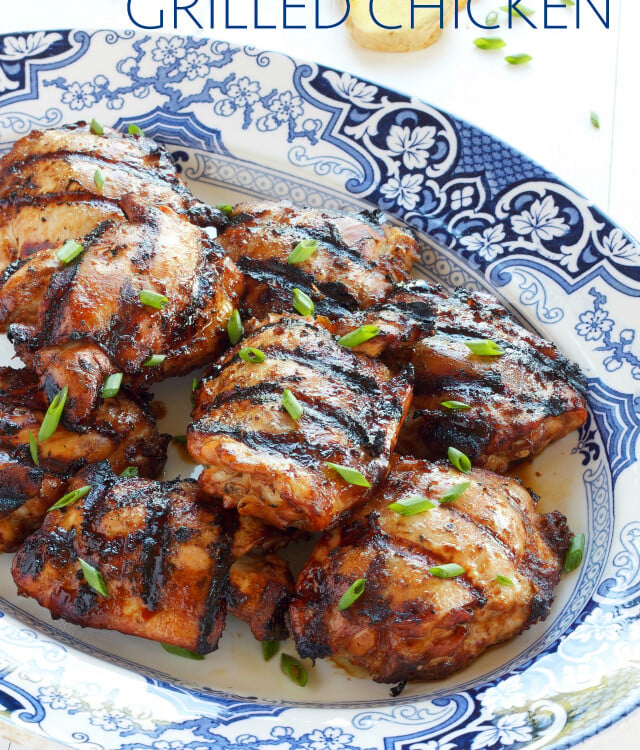 titled image (and shown) Ginger Soy Grilled Chicken Recipe