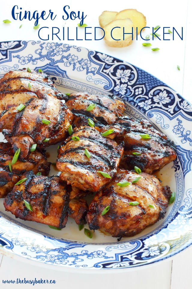 titled image (and shown): Ginger Soy Grilled Chicken