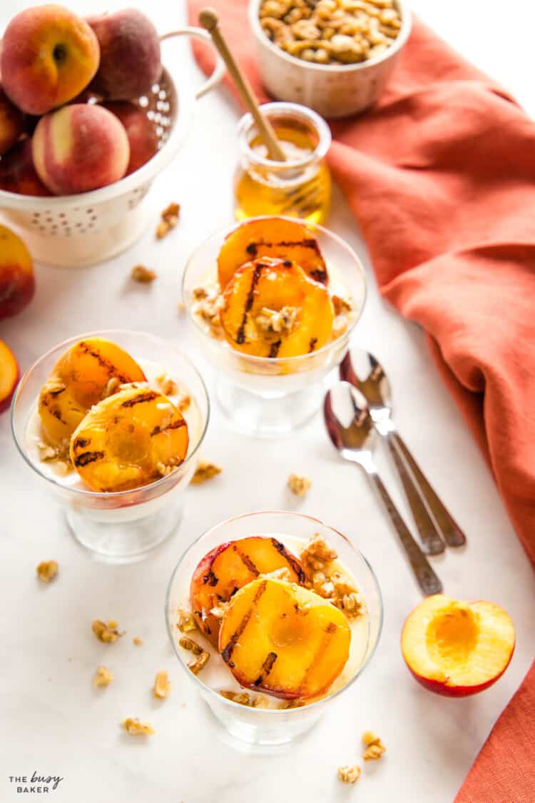 Grilled Peaches - The Busy Baker