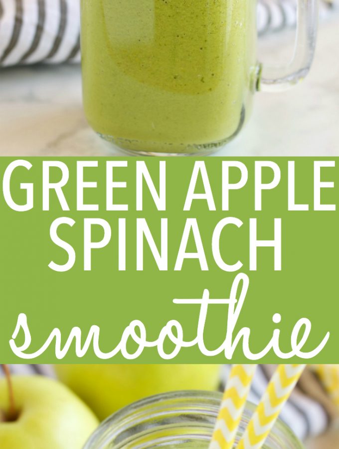 Green Apple Spinach Smoothie The Busy Baker