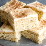 Banana Bread Bars with Fluffy Butter Icing