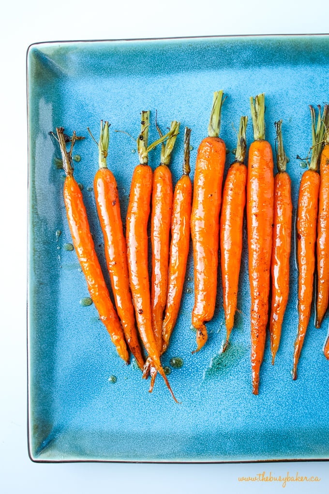 Balsamic honey glazed carrots