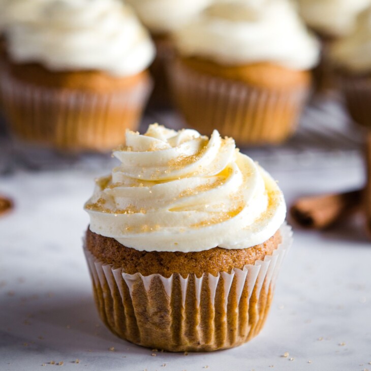 Pumpkin Spice Cupcakes Easy Cupcakes Recipe The Busy Baker 3343