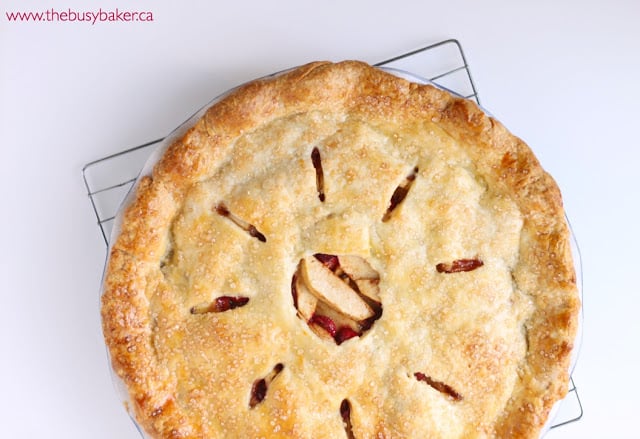 Cranberry Apple Pie baked cranberry apple pie