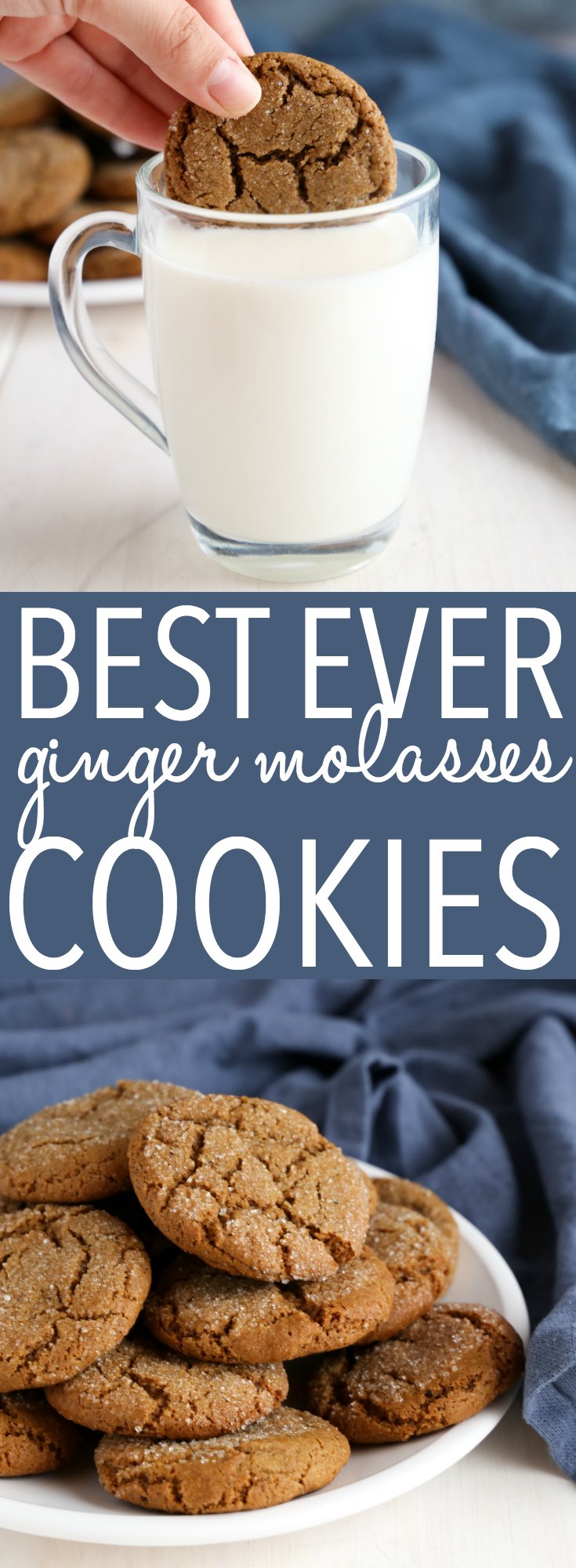 Best Ever Ginger Molasses Cookies Better Than Starbucks The Busy Baker