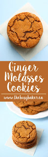 These Best Ever Ginger Molasses Cookies definitely live up to their name!! Recipe from www.thebusybaker.ca