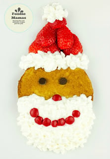 Strawberry Gingerbread Pancake Santas