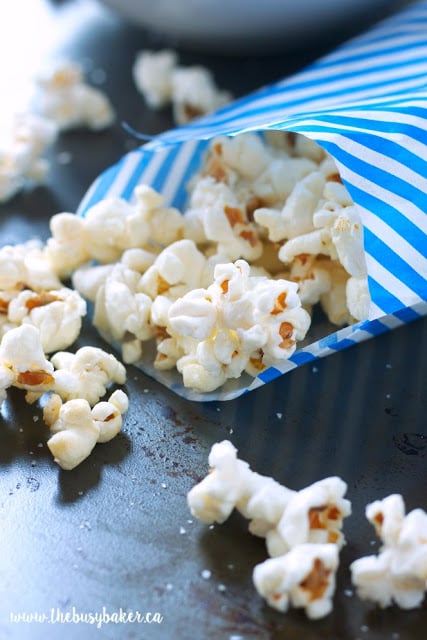 Sweet and Salty Popcorn {Kettle Corn} - Cook it Real Good