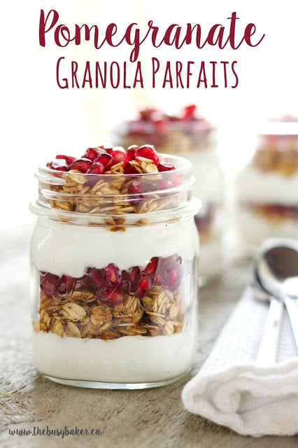 Granola, Yogurt and Fruit Breakfast Jar Recipe