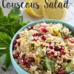Lemon Couscous Salad with Pomegranate and Mint