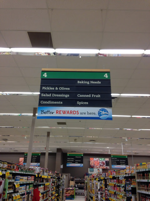 grocery store aisle sign at Sobey's