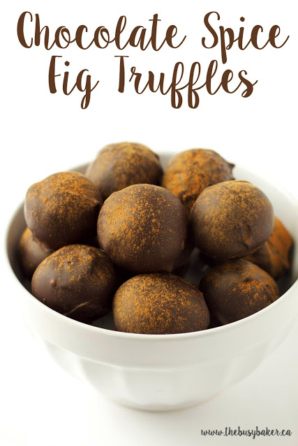 titled image (and shown): Chocolate Spice Fig Truffles