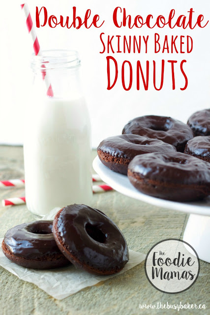 Skinny Double Chocolate Baked Donuts #FoodieMamas - The 