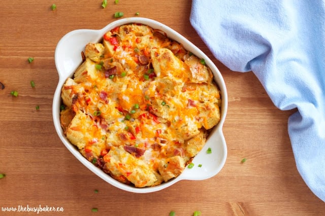 Easy Make-Ahead Breakfast Casserole - The Busy Baker