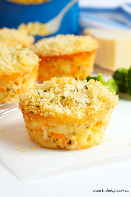 Broccoli Mac and Cheese Muffin
