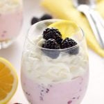 lemon blackberry cheesecake cups