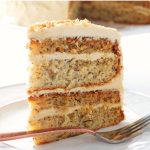 Banana Layer Cake with Fluffy Peanut Butter Frosting