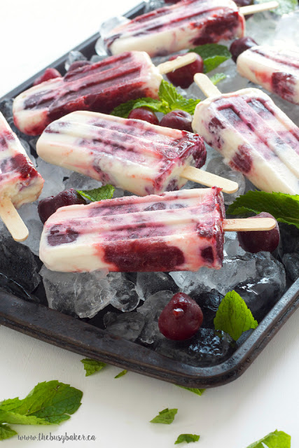cherry cheesecake flavored popsicles
