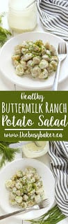 Healthy Buttermilk Ranch Potato Salad www.thebusybaker.ca