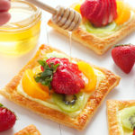 Vanilla Bean Custard Fruit Tarts with Honey Glazed Fruit