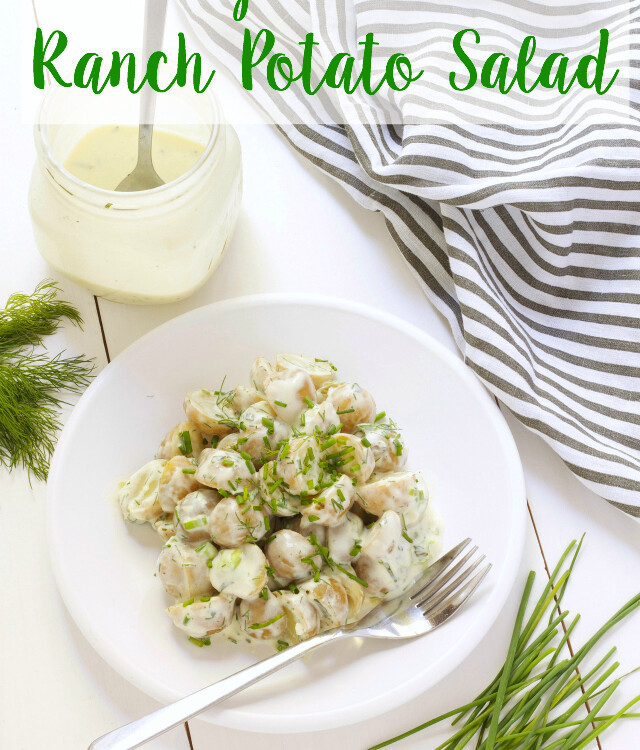 titled photo - healthy buttermilk ranch potato salad