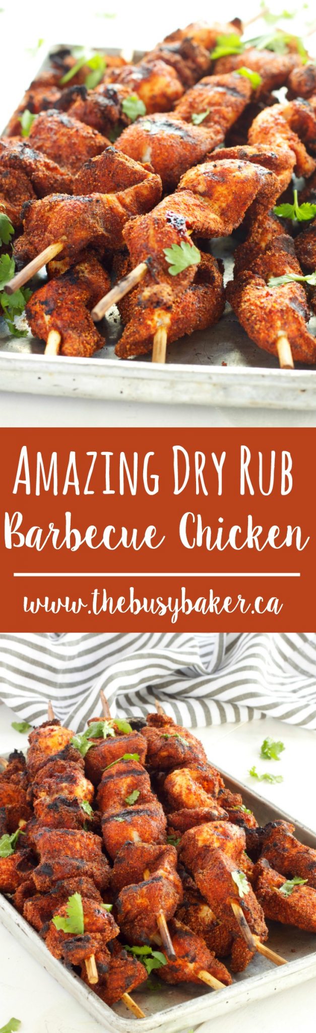 This Dry Rub Barbecue Chicken is crispy on the outside, juicy on the inside, and bursting with sweet barbecue flavour, making it perfect for grilling. Recipe from thebusybaker.ca! via @busybakerblog