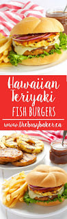 Hawaiian Teriyaki Fish Burgers www.thebusybaker.ca