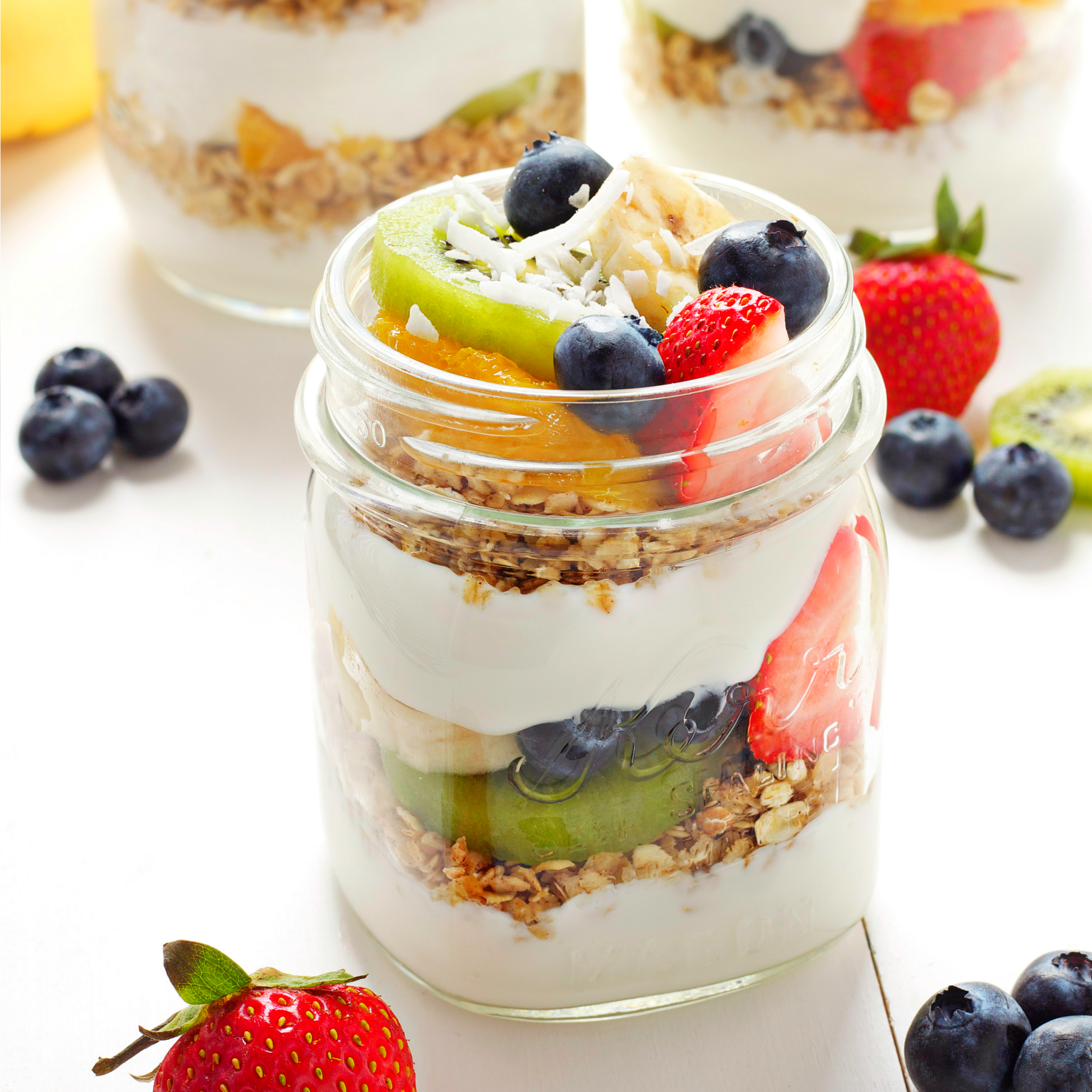 Tropical Fruit Breakfast Parfaits - The Busy Baker