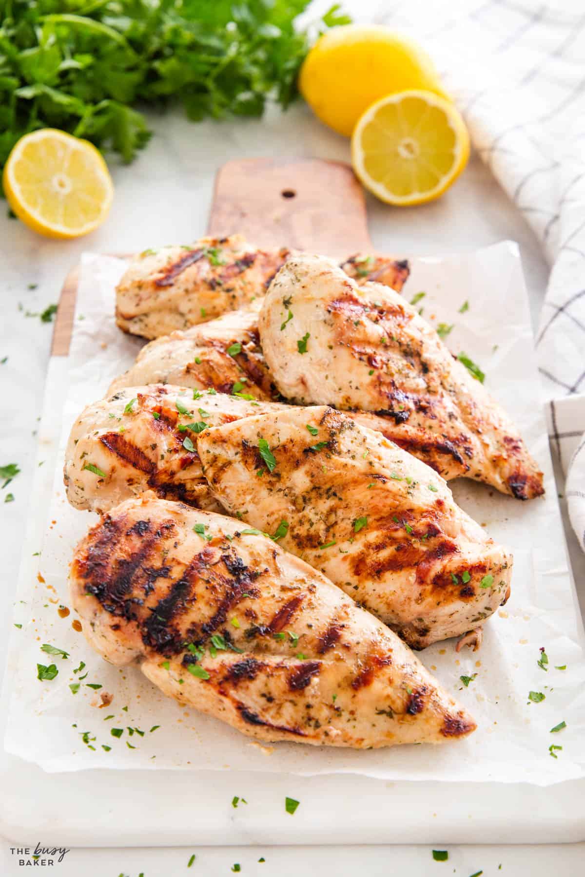 barbecue chicken with grill marks