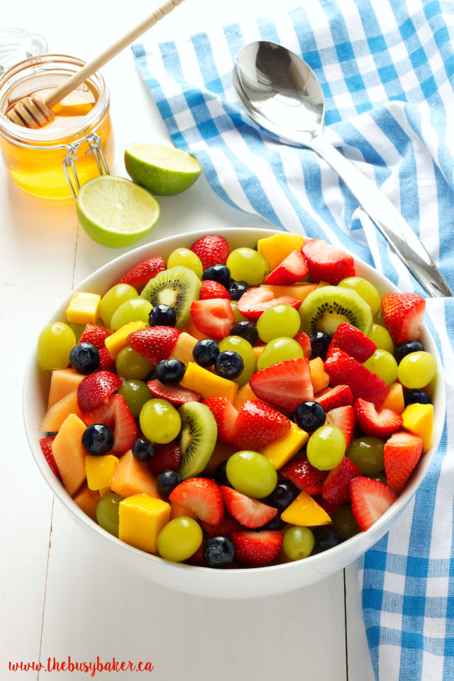 Honey Lime Fruit Salad - The Busy Baker