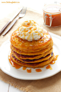 stack of pumpkin spice pancakes