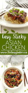 Easy Sticky Asian Chicken | A super easy chinese take-out dish you can make at home! www.thebusybaker.ca