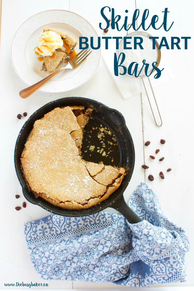 skillet butter tart bars