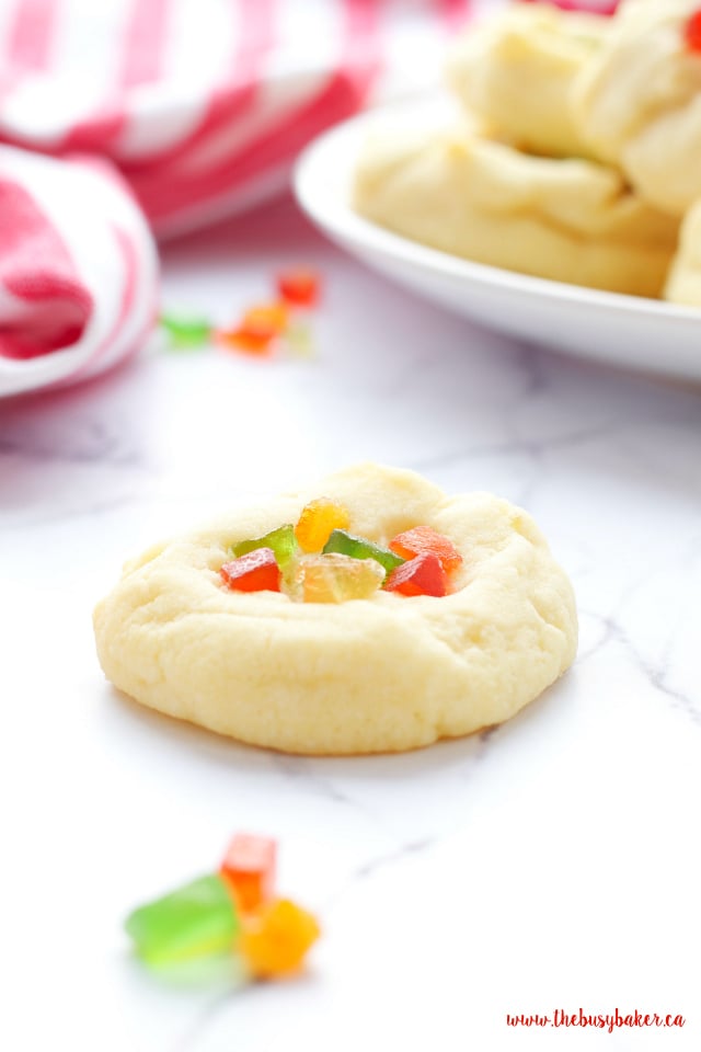 These Whipped Shortbread Holiday Cookies are the perfect cookie for Christmas time! www.thebusybaker.ca
